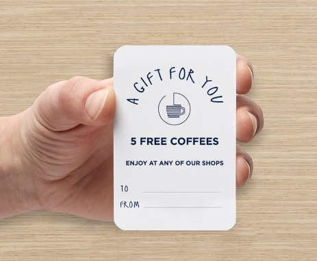 5 Coffees - In Store Gift Card